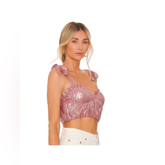 chic metallic pink bow top 🎀💗 - Picture 6 of 6